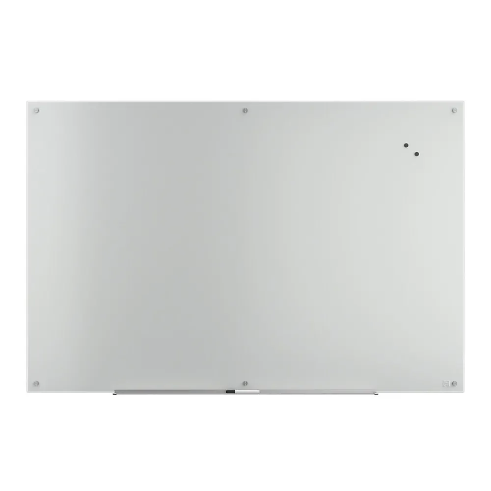 Dry Erase*TRU RED ™ Magnetic Tempered Glass Dry Erase Board, White, 6' x 4' (TR61197)
