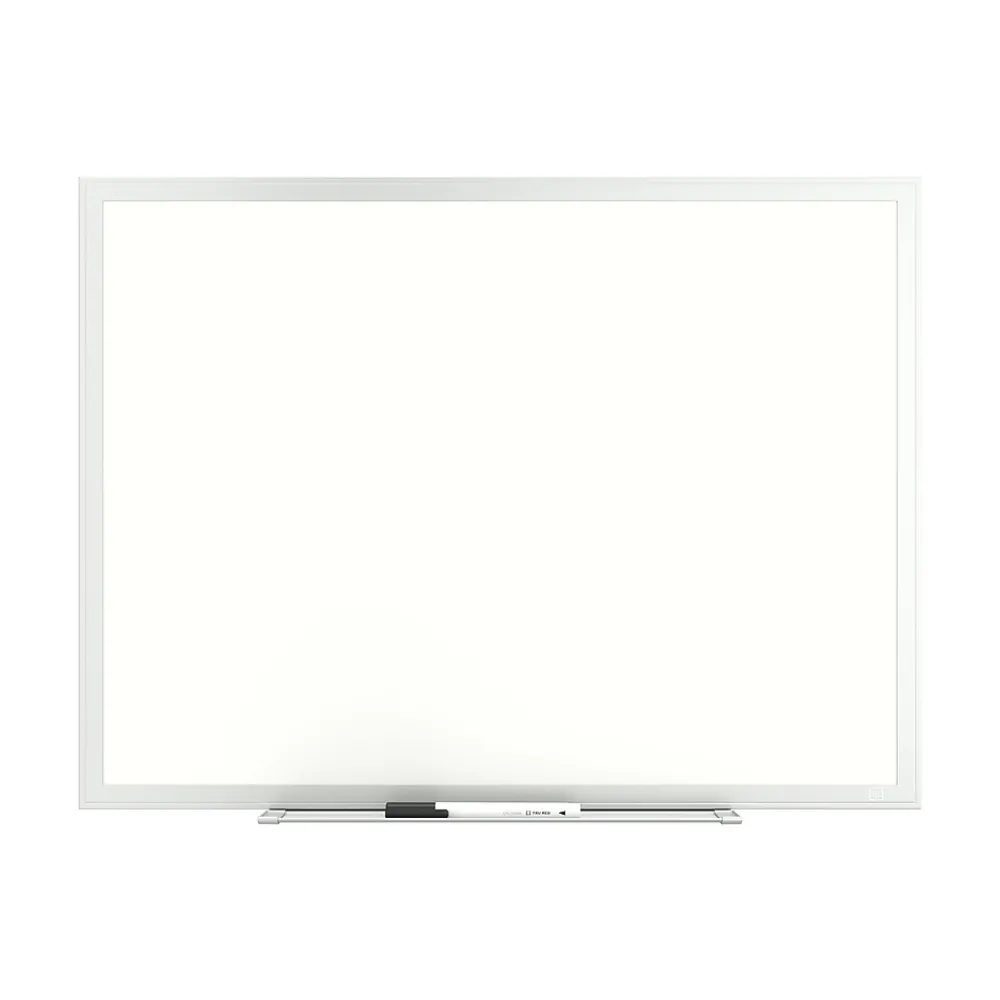 Dry Erase*TRU RED ™ Melamine Dry Erase Board, Gray Frame, 2' x 1.5' (TR59356)
