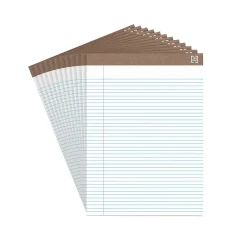 Notepads|TRU RED â„¢ Notepad, 8.5" x 11.75", Narrow Ruled, , 50 Sheets/Pad, Dozen (TR59938/TR58187) White