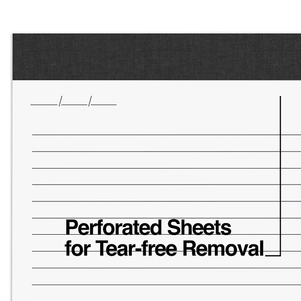 Notepads|TRU RED ™ Notepads, 8.5" x 11.75", Narrow Ruled, , 50 Sheets/Pad, 12 Pads/Pack (TR57384) White