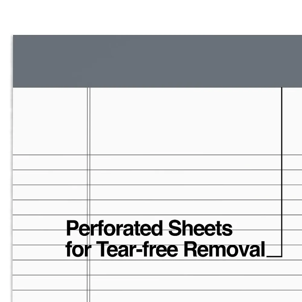 Notepads|TRU RED ™ Notepads 8.5" x 11.75", Narrow Ruled, White, 50 Sheets/Pad, 12 Pads/Pack (TR57369)