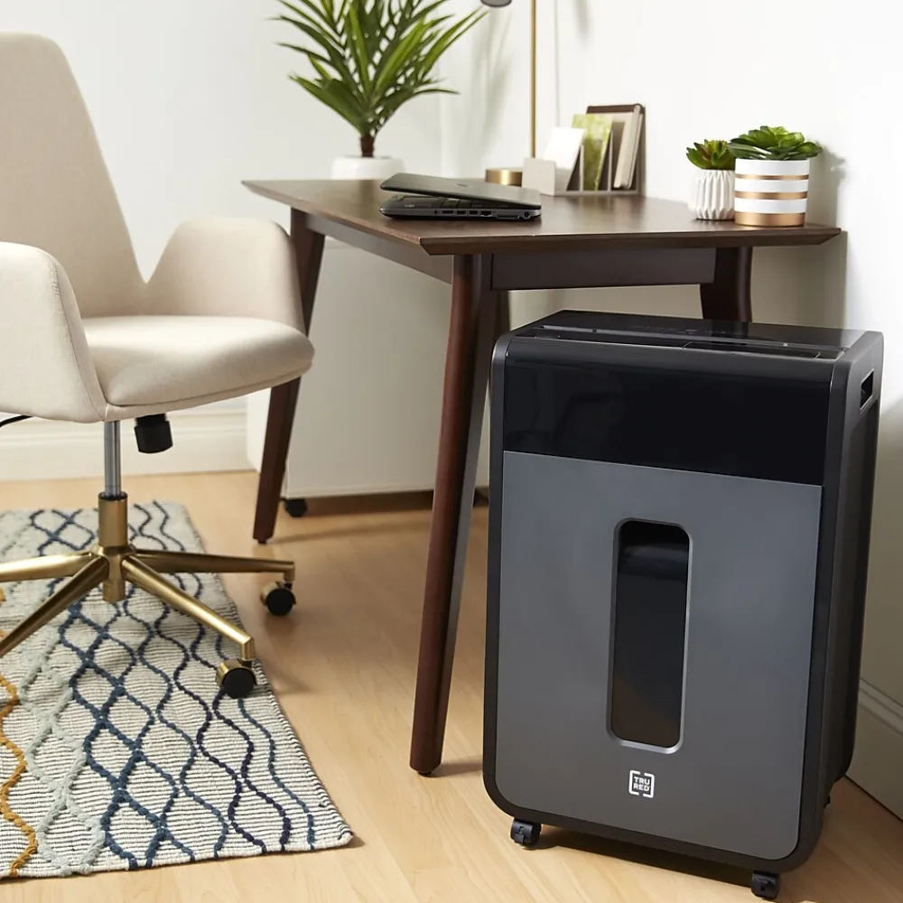 Sale TRU RED ™ 24-Sheet Cross-Cut Commercial Shredder (TR-BXC243A)