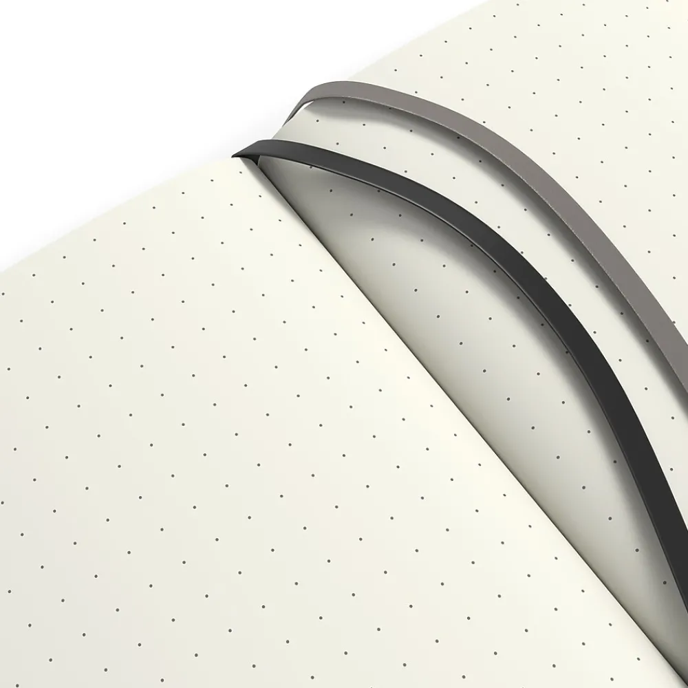 Journals|TRU RED ™ Small Flexible Cover Dotted Journal, Black (TR54782)