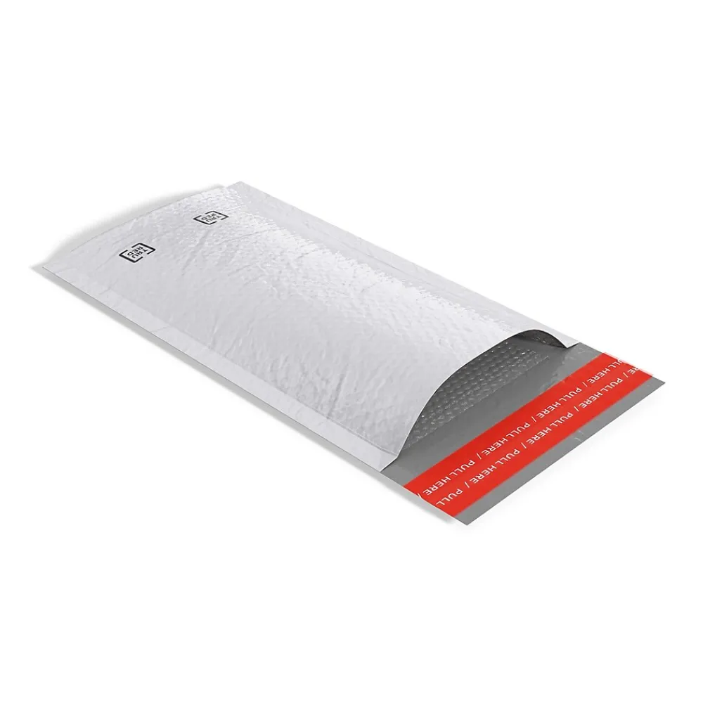 Best TRU RED ™ 5.75"W x 9"L Self-Sealing Bubble Mailer, #00, White, 25/Carton (TR56616B)