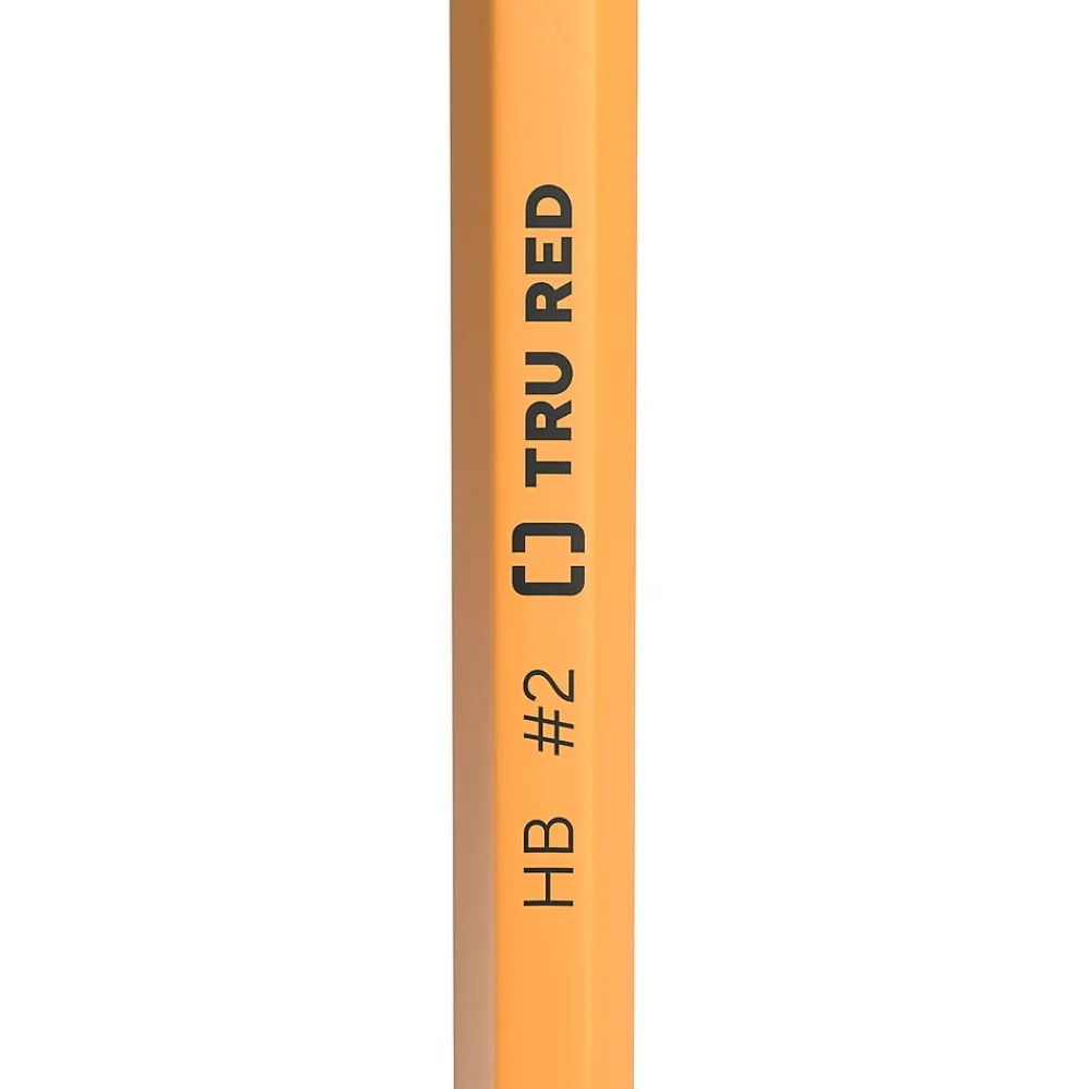 Pencils|TRU RED ™ Wooden Pencil, 2.2mm, #2 Medium Lead, 72/Pack (TR58565)