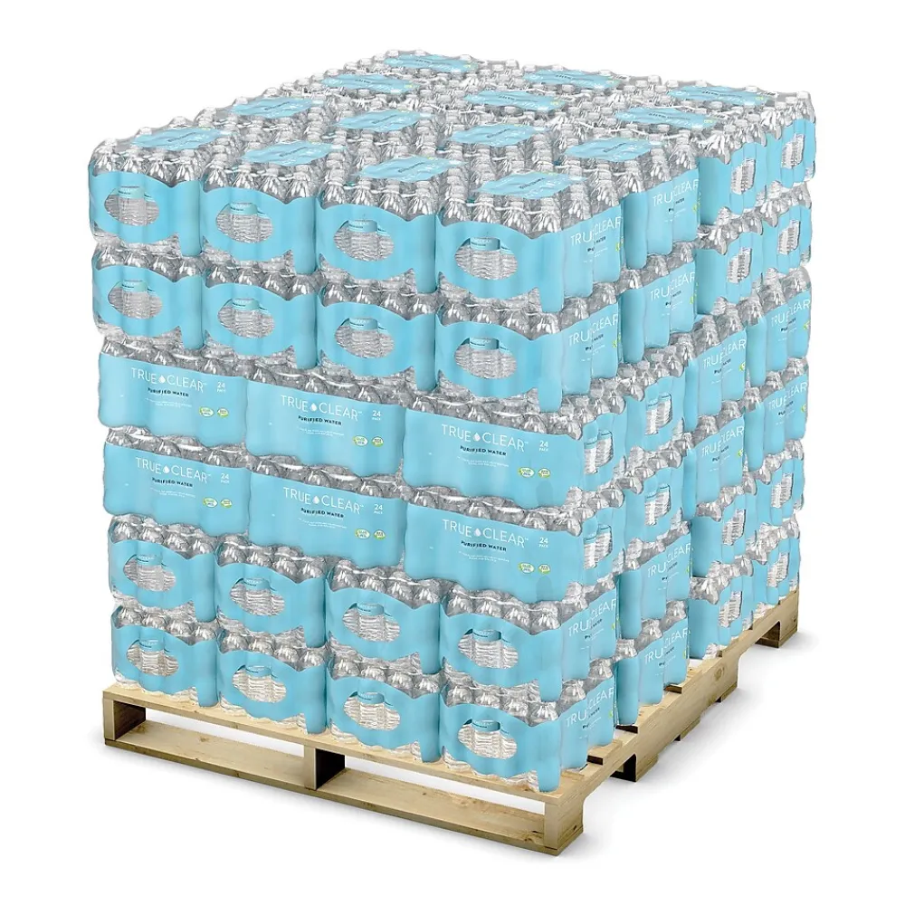 True Clear Purified Water, 16.9 fl oz, 24 Bottles/Case, 84 Cases/Pallet (TC54594PL)