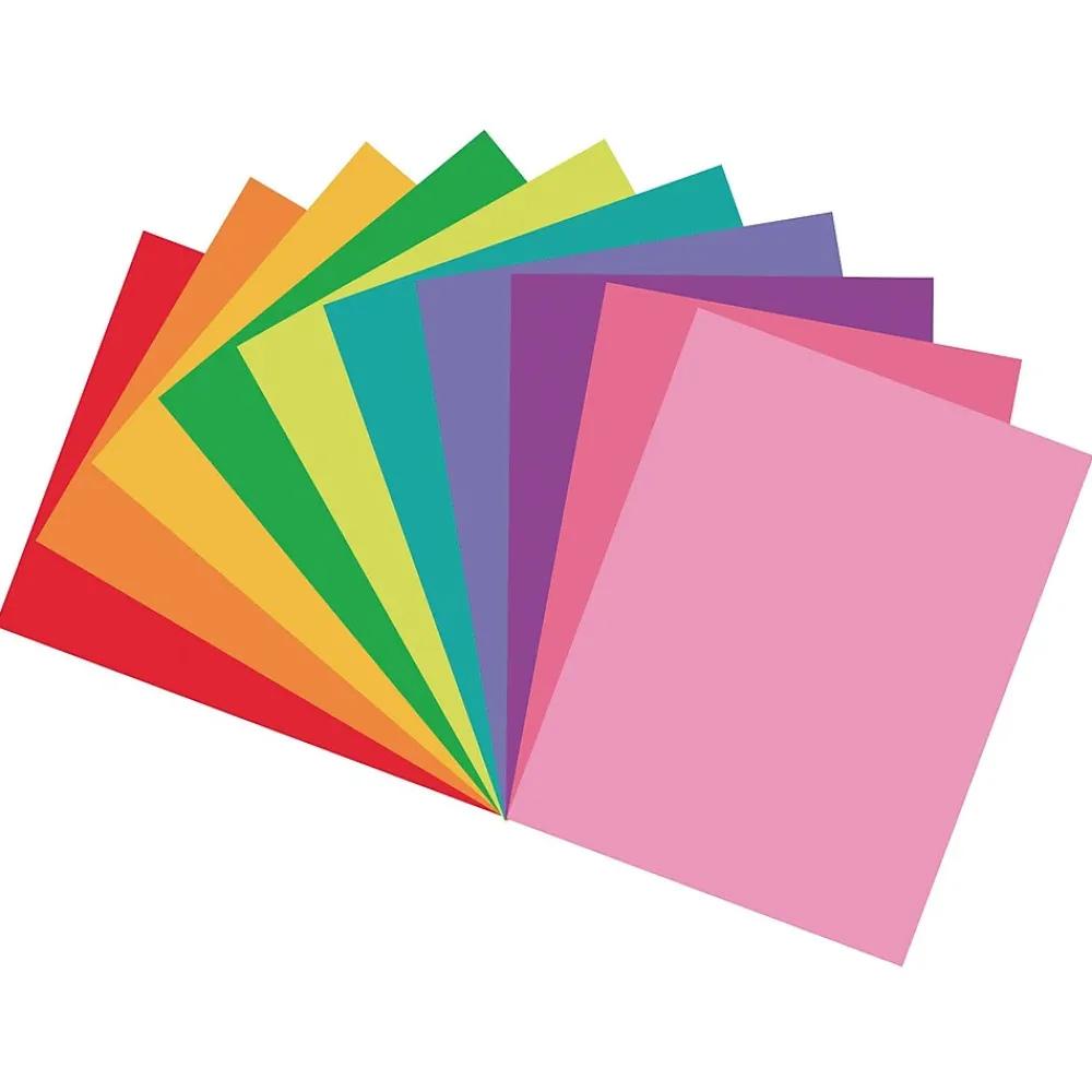 Construction Paper*Riverside Paper Tru-Ray 9" x 12" Construction Paper, Assorted Colors, 50 Sheets (P102940)