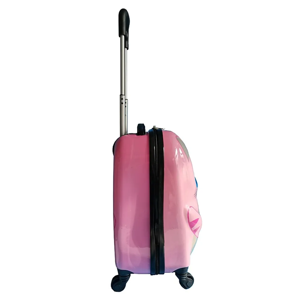 11" Hardside Carry-On Suitcase, 4-Wheeled Spinner, TSA Checkpoint Friendly, Pink (T0394-CuteKitty)<TUCCI Best