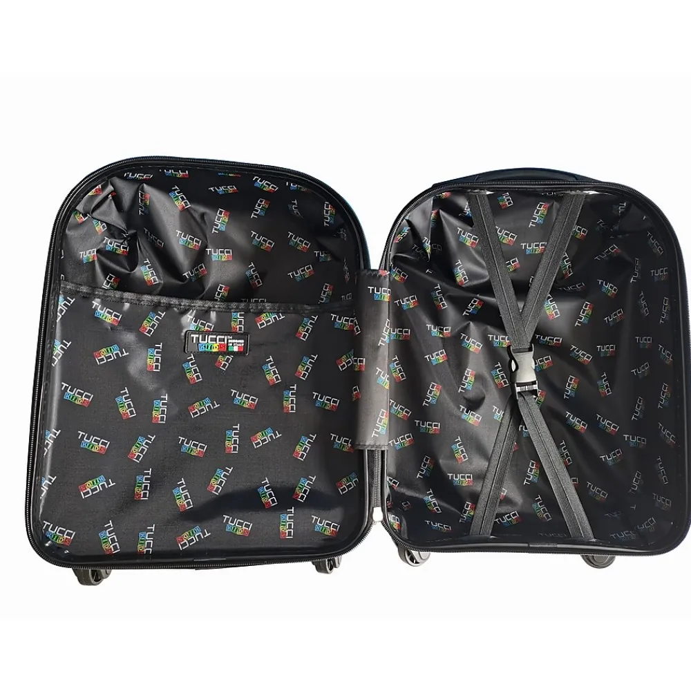 11" Hardside Carry-On Suitcase, 4-Wheeled Spinner, TSA Checkpoint Friendly, Pink (T0394-CuteKitty)<TUCCI Best