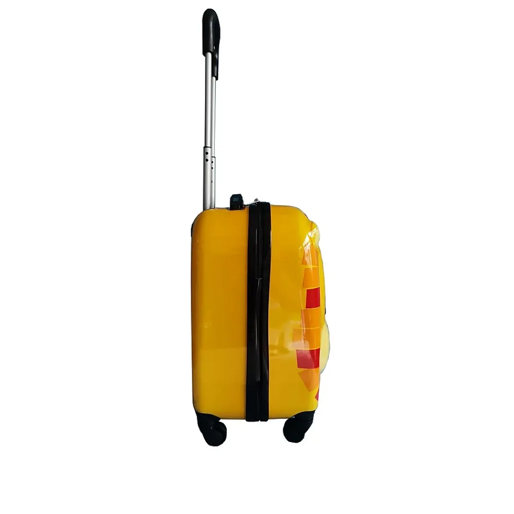 11" Hardside Carry-On Suitcase, 4-Wheeled Spinner, TSA Checkpoint Friendly, Yellow (T0396-LionBuddy)<TUCCI Discount