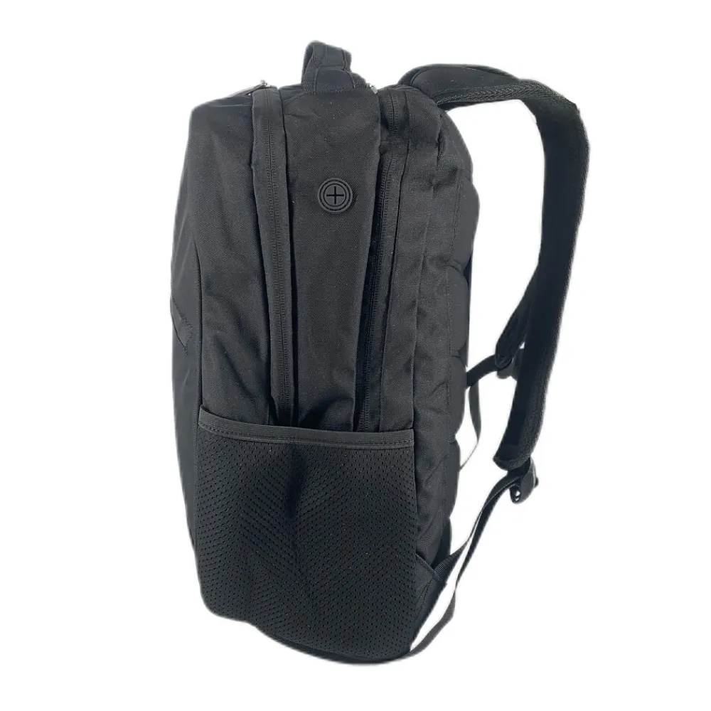 TUCCI CITY RIDER Laptop Backpack, Medium, Black (T0566)