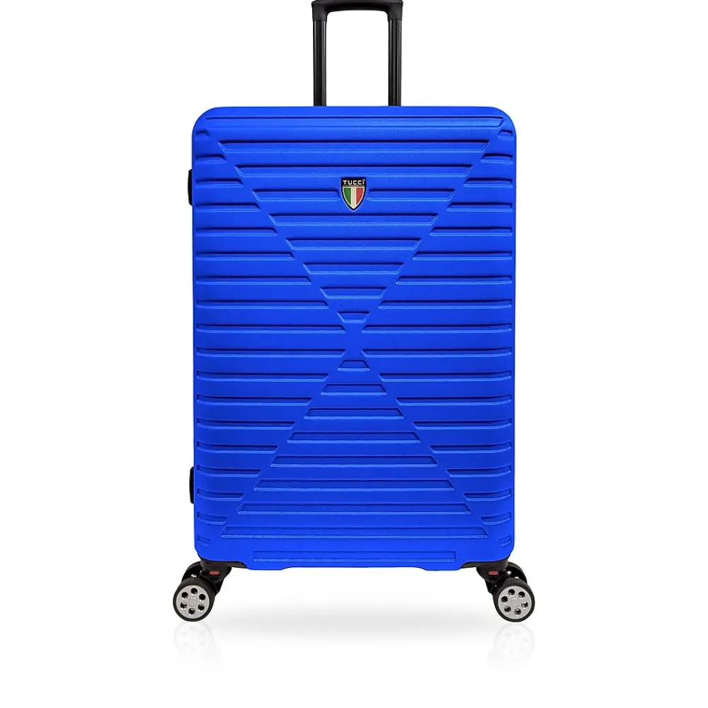 Hardside Spinner Carry-On Luggage Set, TSA Checkpoint Friendly (T0129-03PC-BLU)<TUCCI Clearance