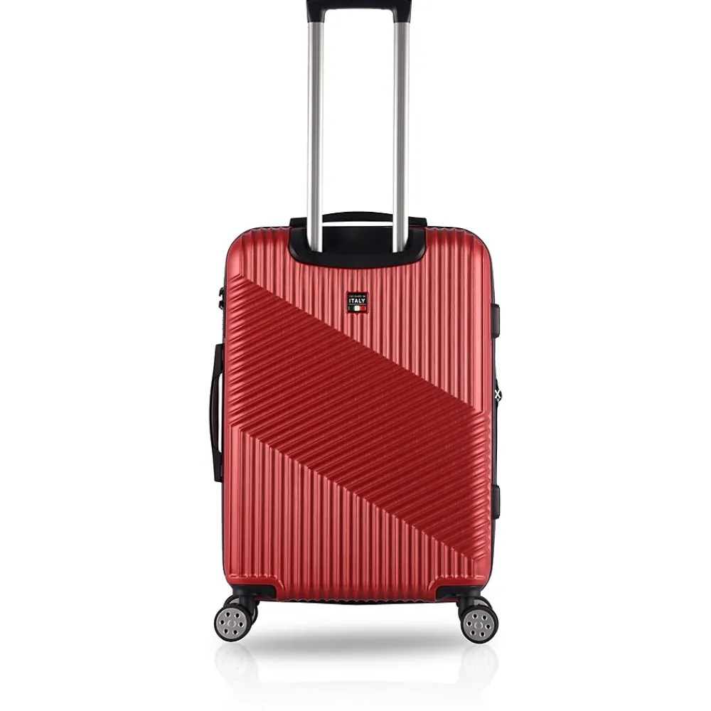Hardside Spinner Carry-On Luggage Set, TSA Checkpoint Friendly, Burgundy (T0269-03PC-BGDY)<TUCCI Clearance