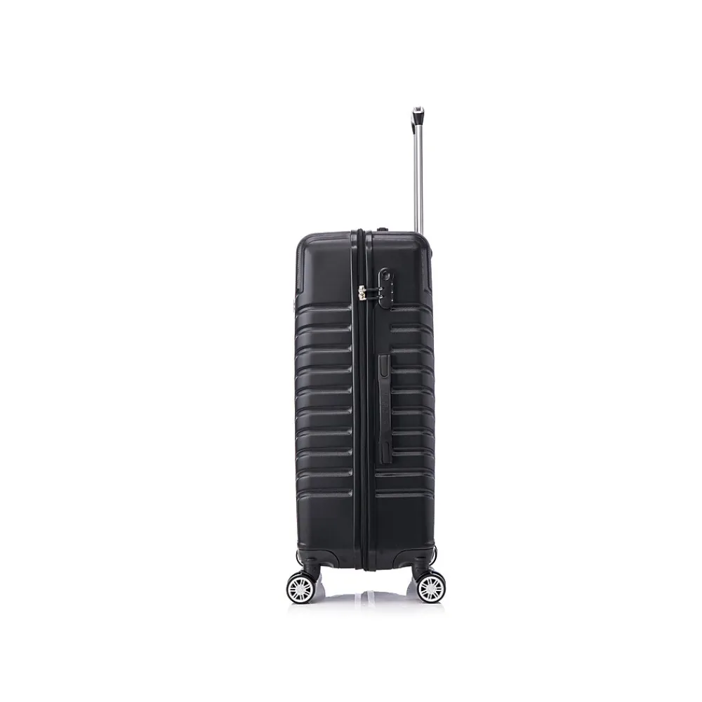 Hardside Spinner Carry-On Luggage Set, TSA Checkpoint Friendly (S0567-03PC-BLK)<TUCCI