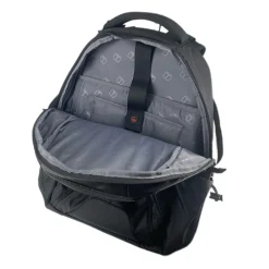 TUCCI Laptop Backpack, Medium, Black (T0570)