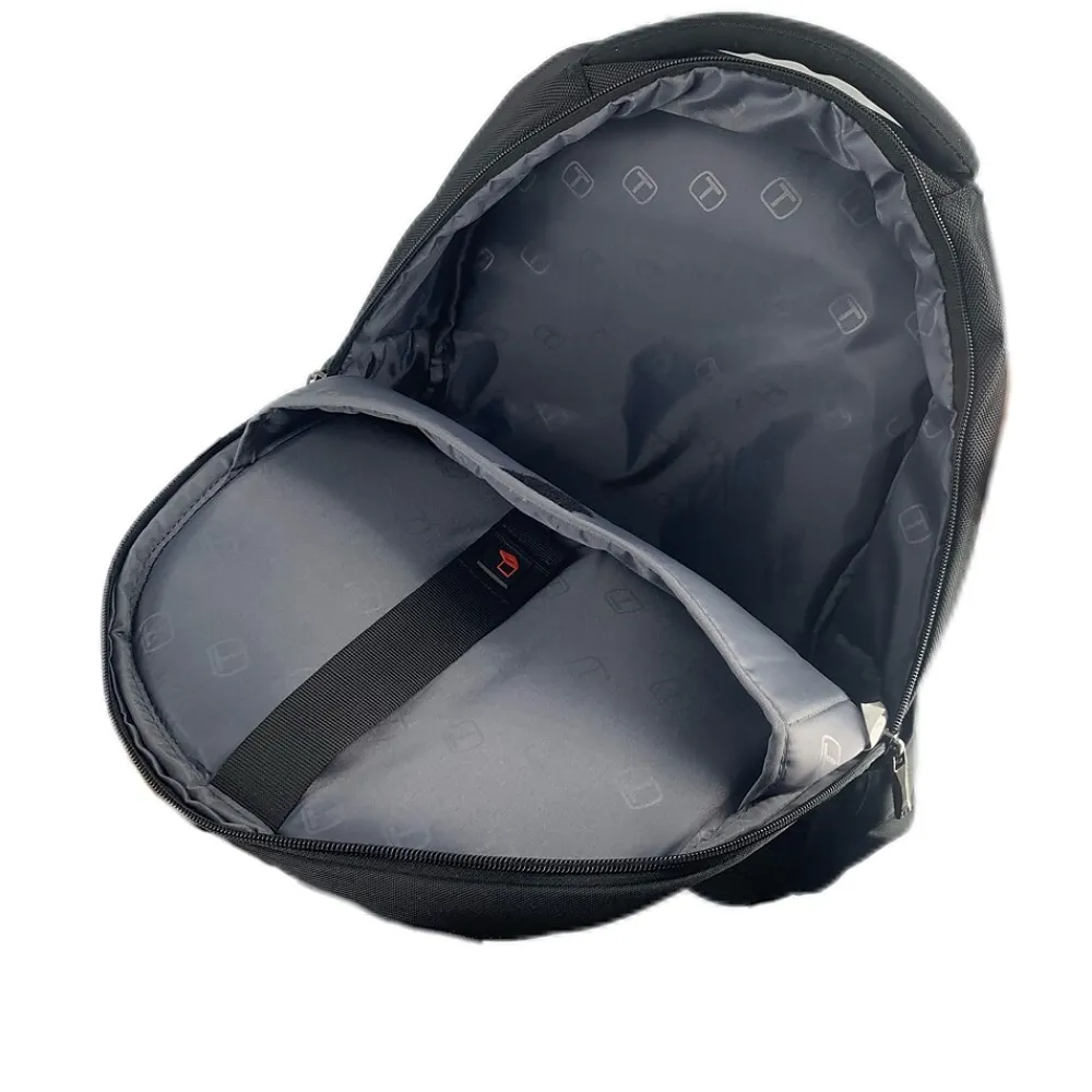 TUCCI Laptop Backpack, Medium, Black (T0571)