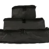 3-Piece Fabric Packing Cube Set, Water Resistant, Gray (T0553-GRY)<TUCCI Best