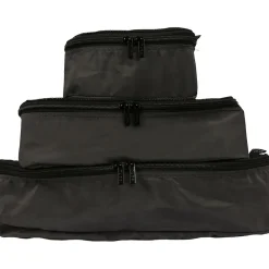 3-Piece Fabric Packing Cube Set, Water Resistant, Gray (T0553-GRY)<TUCCI Best
