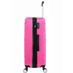 4-Piece Hardside Spinner Carry-On Luggage Set, TSA Checkpoint Friendly, Fushcia (T0533-04PC-FUSH)<TUCCI Sale