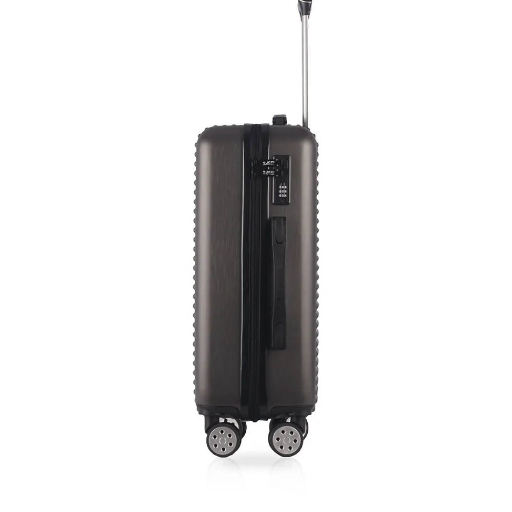 3-Piece Hardside Spinner Carry-On Luggage Set, TSA Checkpoint Friendly (T0280-03PC-CHL)<TUCCI Hot