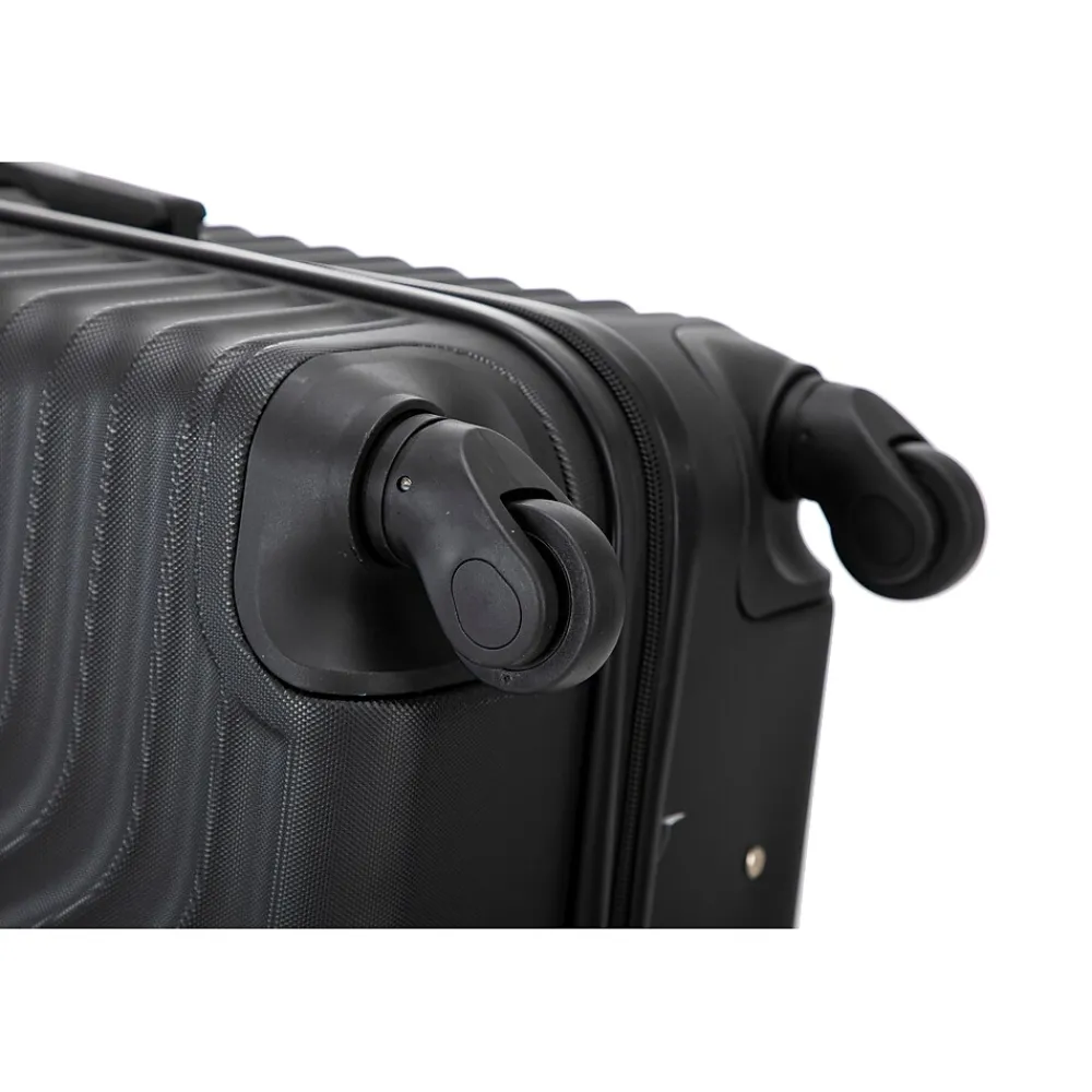 VOYAGE Vertice 2-Piece Hardside Spinner Luggage Set, TSA Checkpoint Friendly, (V0001-02PC-BLK)<TUCCI New