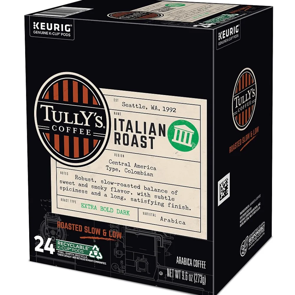 Tully's Coffee Italian Coffee Keurig® K-Cup® Pods, 96/Carton (GMT193019CT)