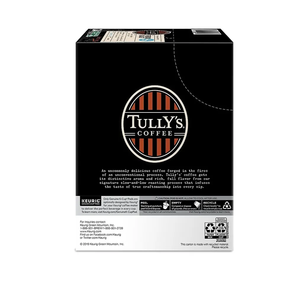 Tully's French Roast Coffee Keurig® K-Cup® Pods, Dark Roast, 24/Box (192619)