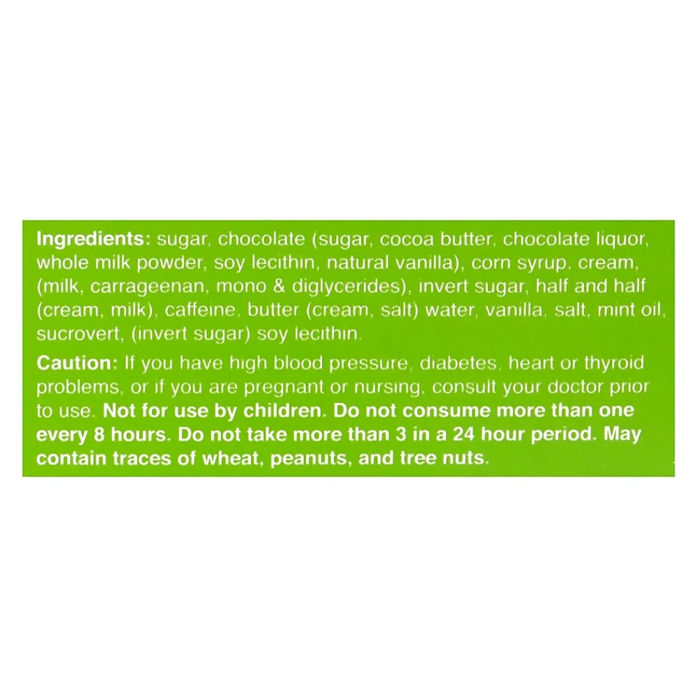 Turbo Truffle s Energy Chocolate Truffles Mint Madness, 50/Pack (220-00987)