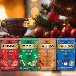 Twinings of London Decaf Peppermint Herbal Tea Bags, 20/Box (F14721)