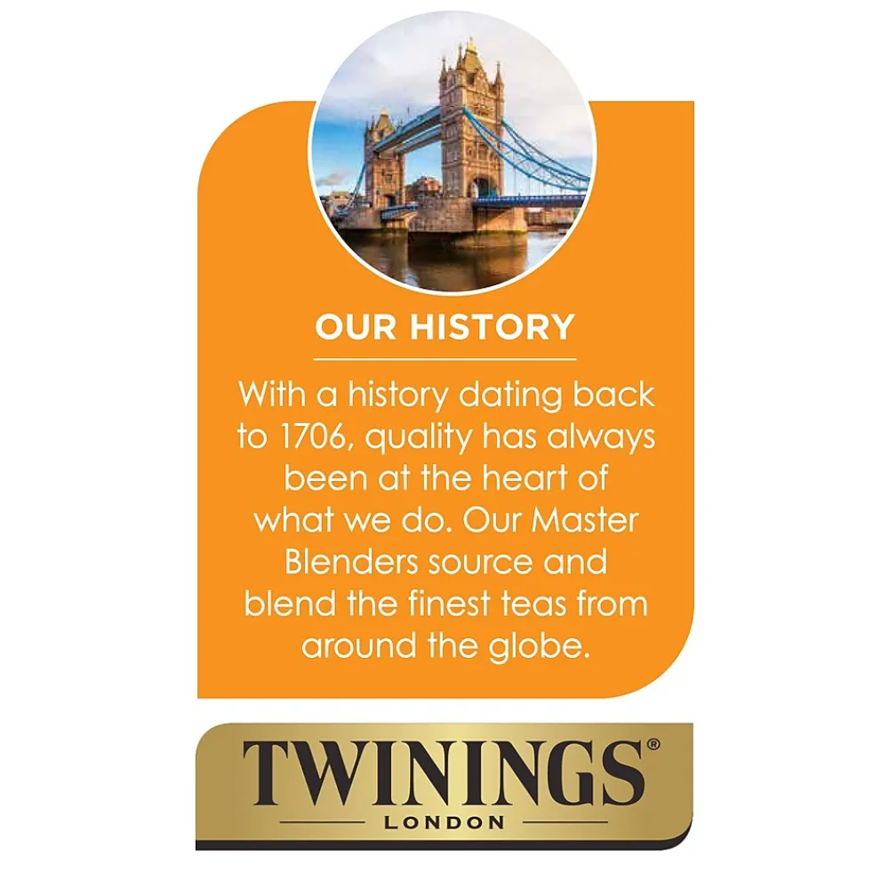 Twinings Probiotics Lemon and Ginger Herbal Tea Bags, 18/Box (F16483)