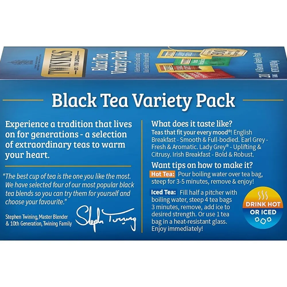 Twinings Variety Pack Black Tea Bags, 20/Box (F05320)