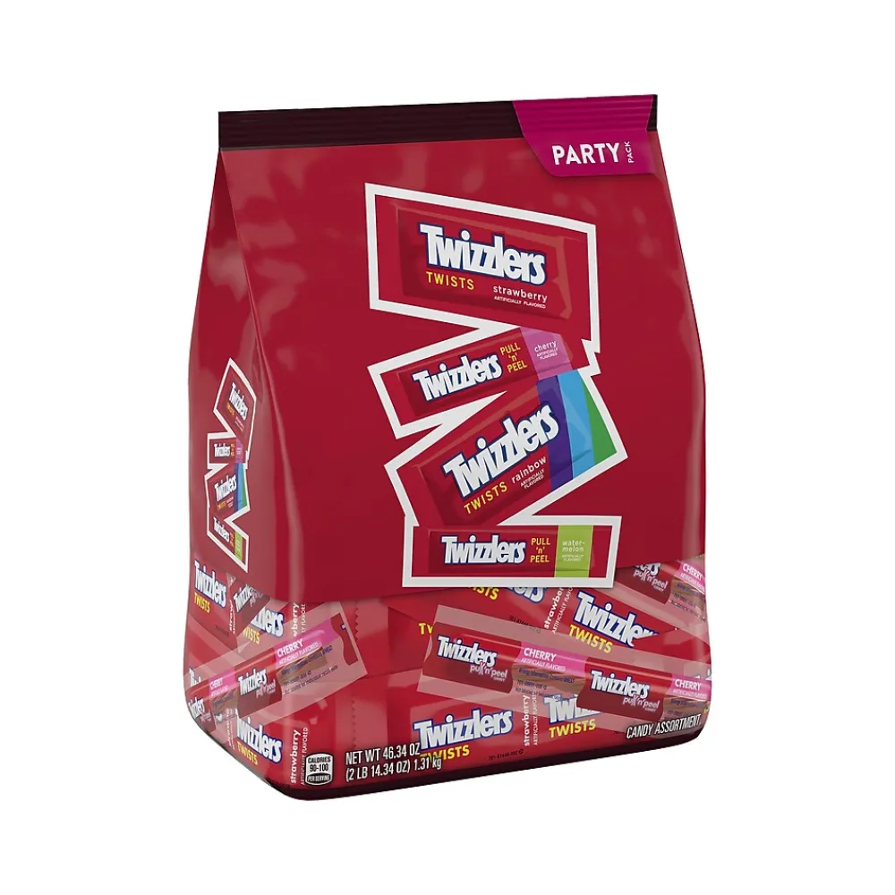 Twizzlers Chewy Candy Bulk Party Pack, Assorted Flavors, 46.34 oz. (94479)