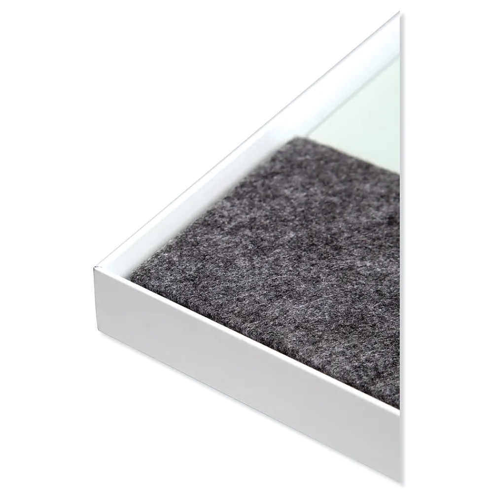 Dry Erase*U Brands Combination Dry-Erase Whiteboard, Aluminum Frame, 2' x 1.5' (3196U00-01)