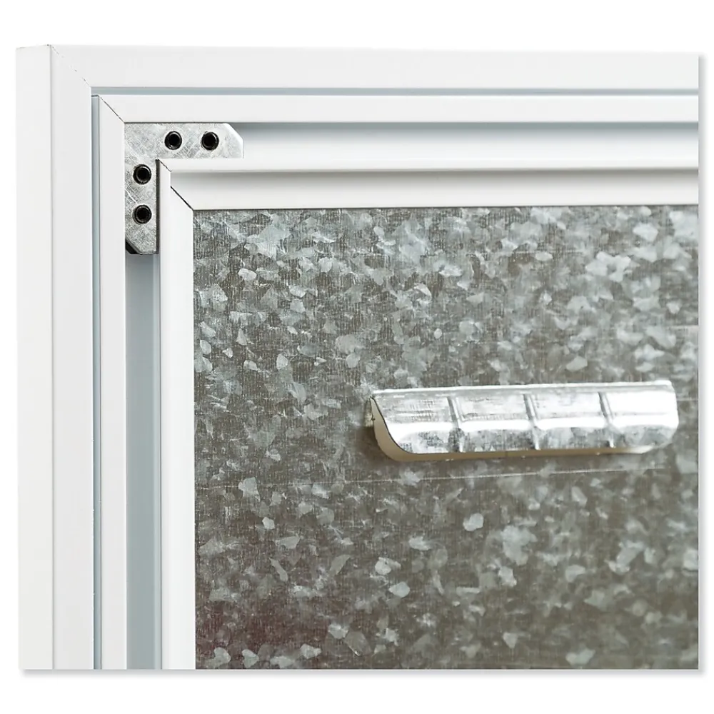 Dry Erase*U Brands Combination Dry-Erase Whiteboard, Aluminum Frame, 3' x 2' (3197U00-01)