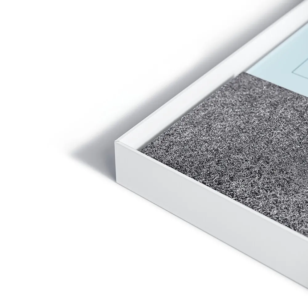 Dry Erase*U Brands Combination Dry-Erase Whiteboard, Aluminum Frame, 4' x 3' (3198U00-01)