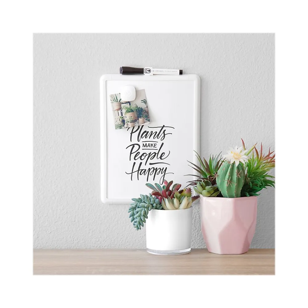 Dry Erase*U Brands Contempo Dry-Erase Whiteboard, Plastic Frame, 0.71' x 0.92' (251U00-04)