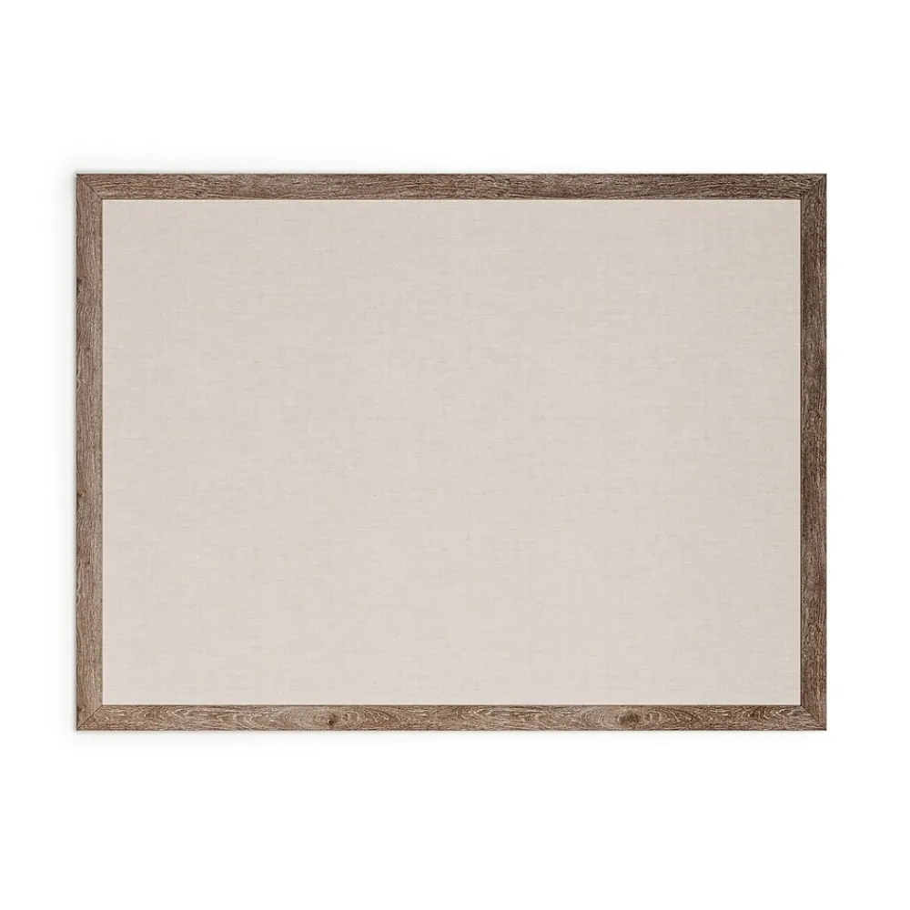 Bulletin*U Brands Linen Bulletin Board, Wood Frame, 4' x 3' (4894U00-01)