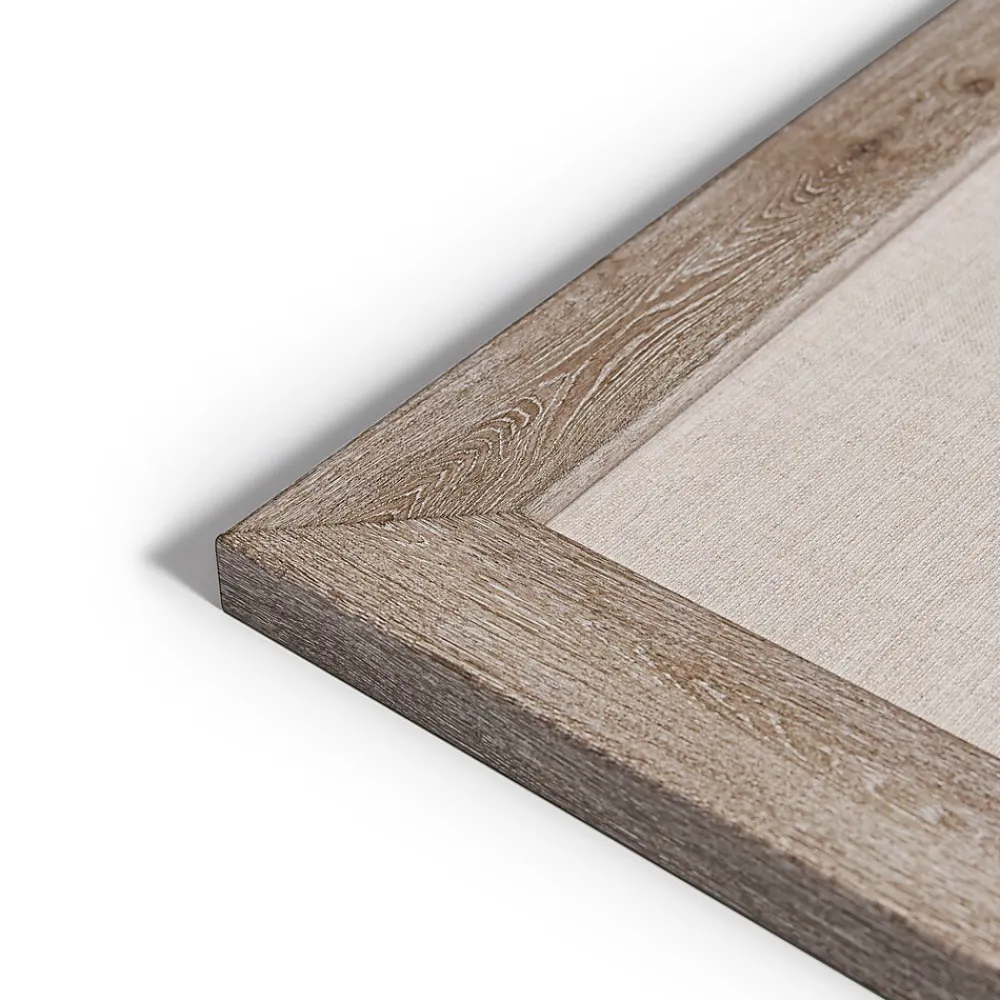 Bulletin*U Brands Linen Bulletin Board, Wood Frame, 4' x 3' (4894U00-01)