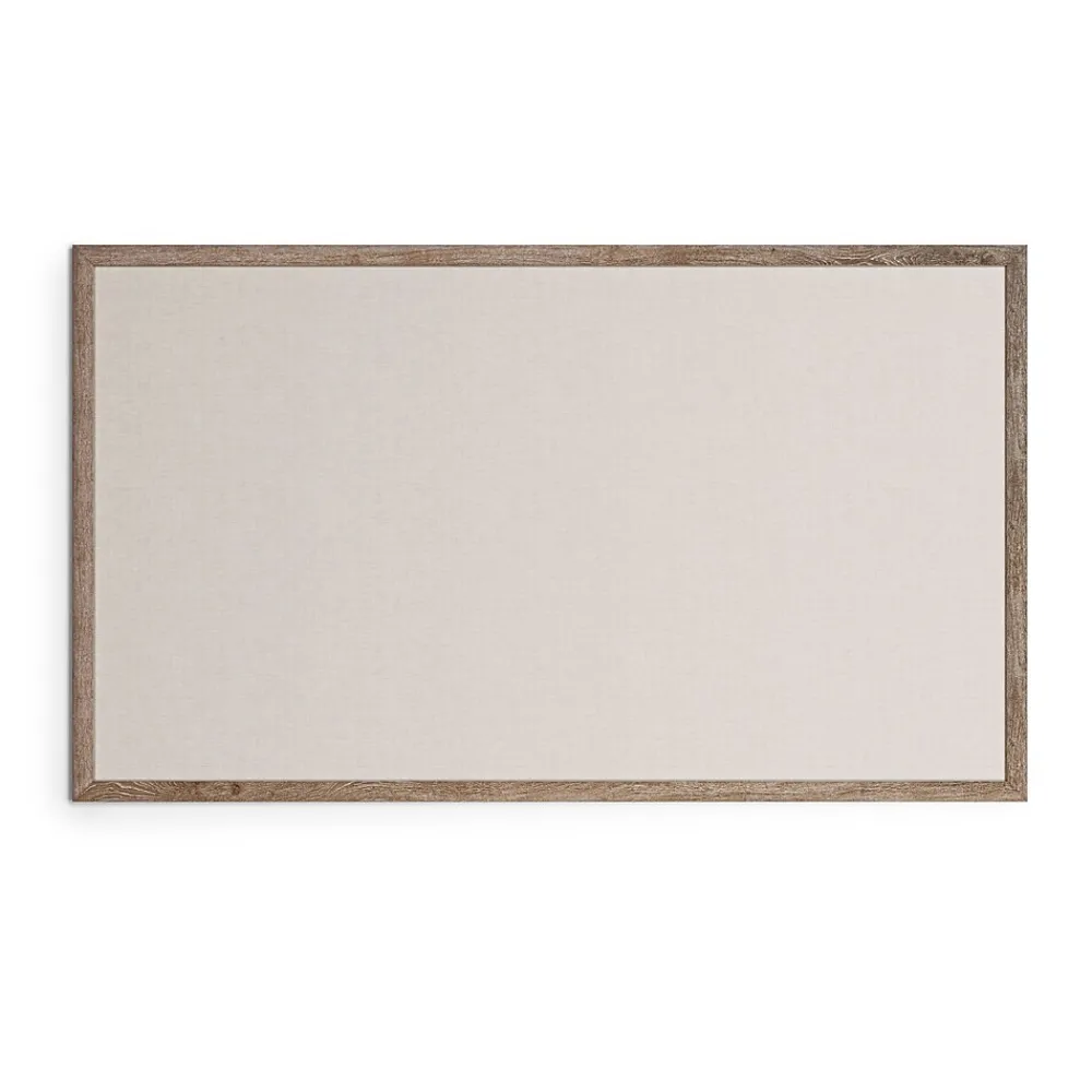 Bulletin*U Brands Linen Bulletin Board, Wood Frame, 6' x 4' (4897U00-01)