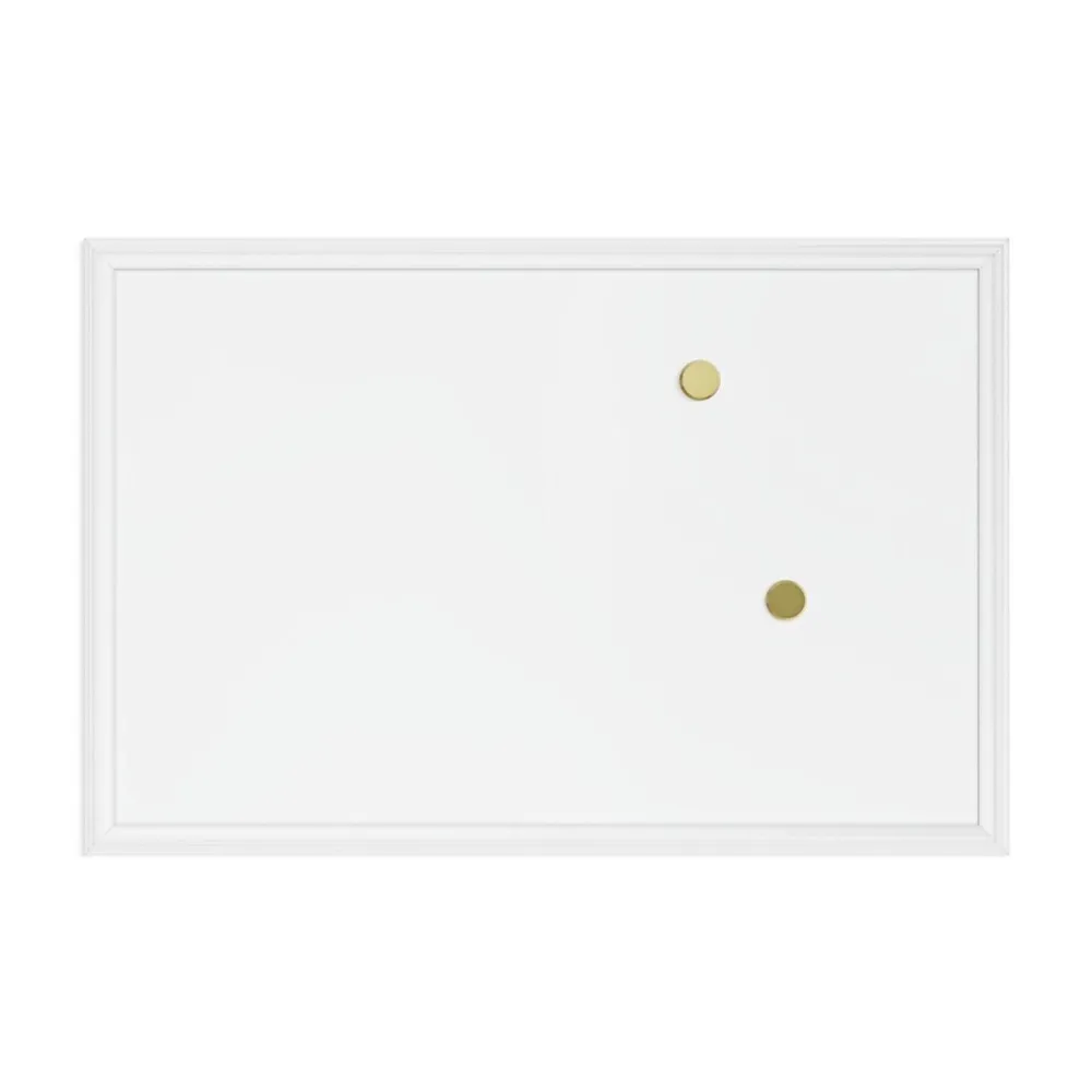 Dry Erase*U Brands Magnetic Dry Erase Whiteboard, White Decor Frame, 30" x 20" (2071U00-01)