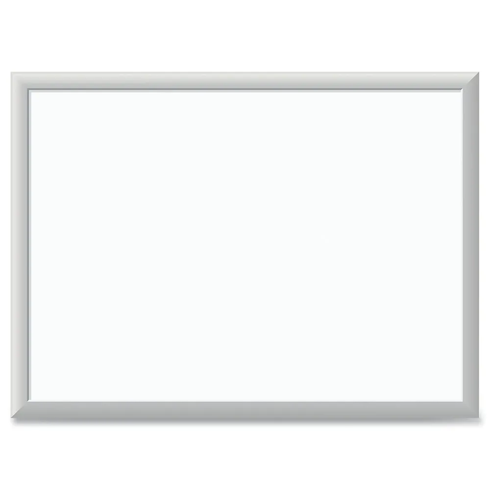 Dry Erase*U Brands Melamine Dry Erase Whiteboard, Silver Aluminum Frame, 23" x 17" (00030AANNN)