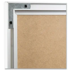 Dry Erase*U Brands Melamine Dry Erase Whiteboard, Silver Aluminum Frame, 23