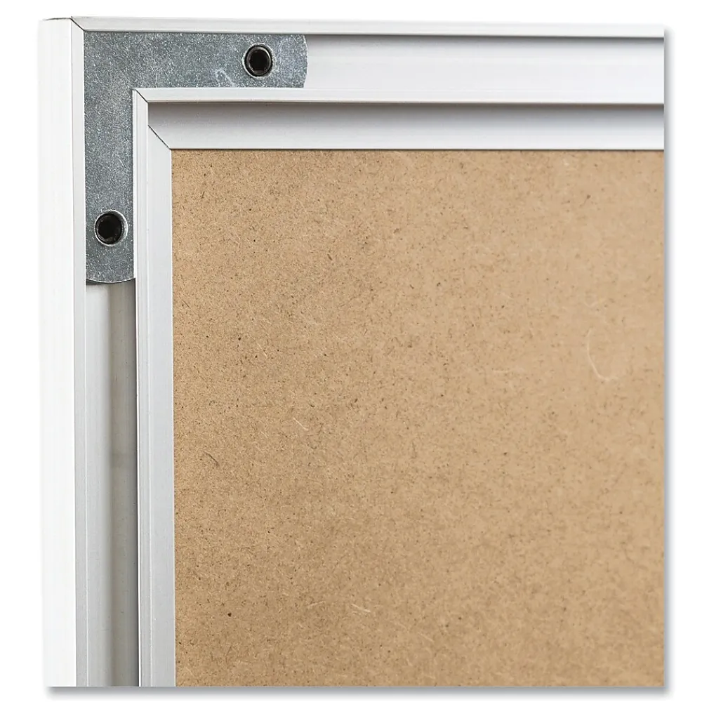 Dry Erase*U Brands Melamine Dry Erase Whiteboard, Silver Aluminum Frame, 23" x 17" (00030AANNN)