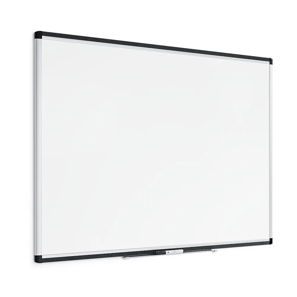 Dry Erase*U Brands PINIT Steel Dry-Erase Whiteboard, Aluminum Frame, 4' x 3' (2807U00-01)