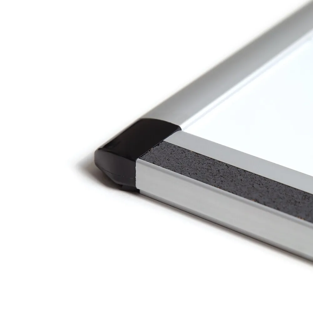 Dry Erase*U Brands PINIT Steel Dry-Erase Whiteboard, Aluminum Frame, 4' x 3' (2807U00-01)