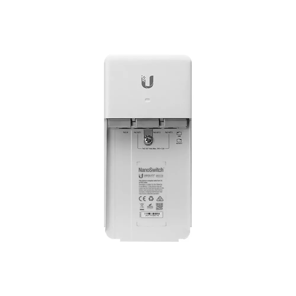 Ubiquiti 4-Port Gigabit Ethernet Unmanaged Switch, White (N-SW)