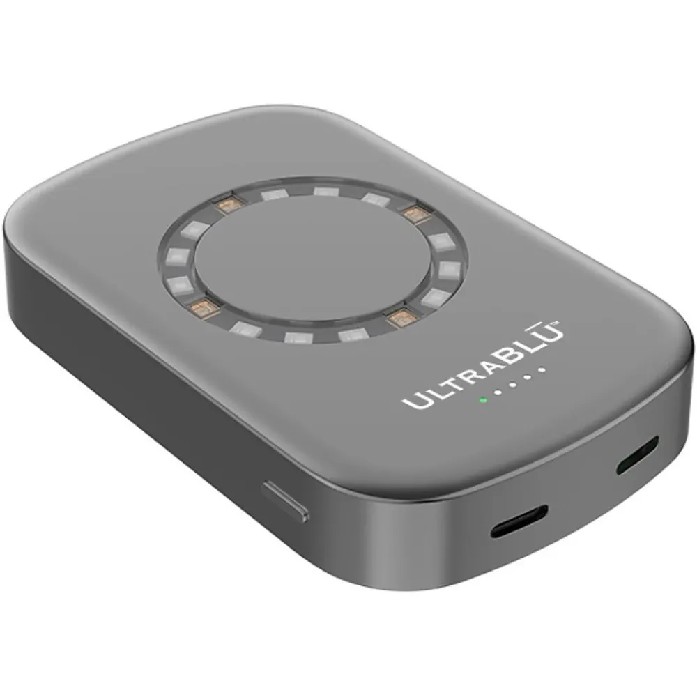 MagSafe Wireless USB Type-C Power Bank, 5000mAh, Gray (UBG020923)<UltraBlu Discount