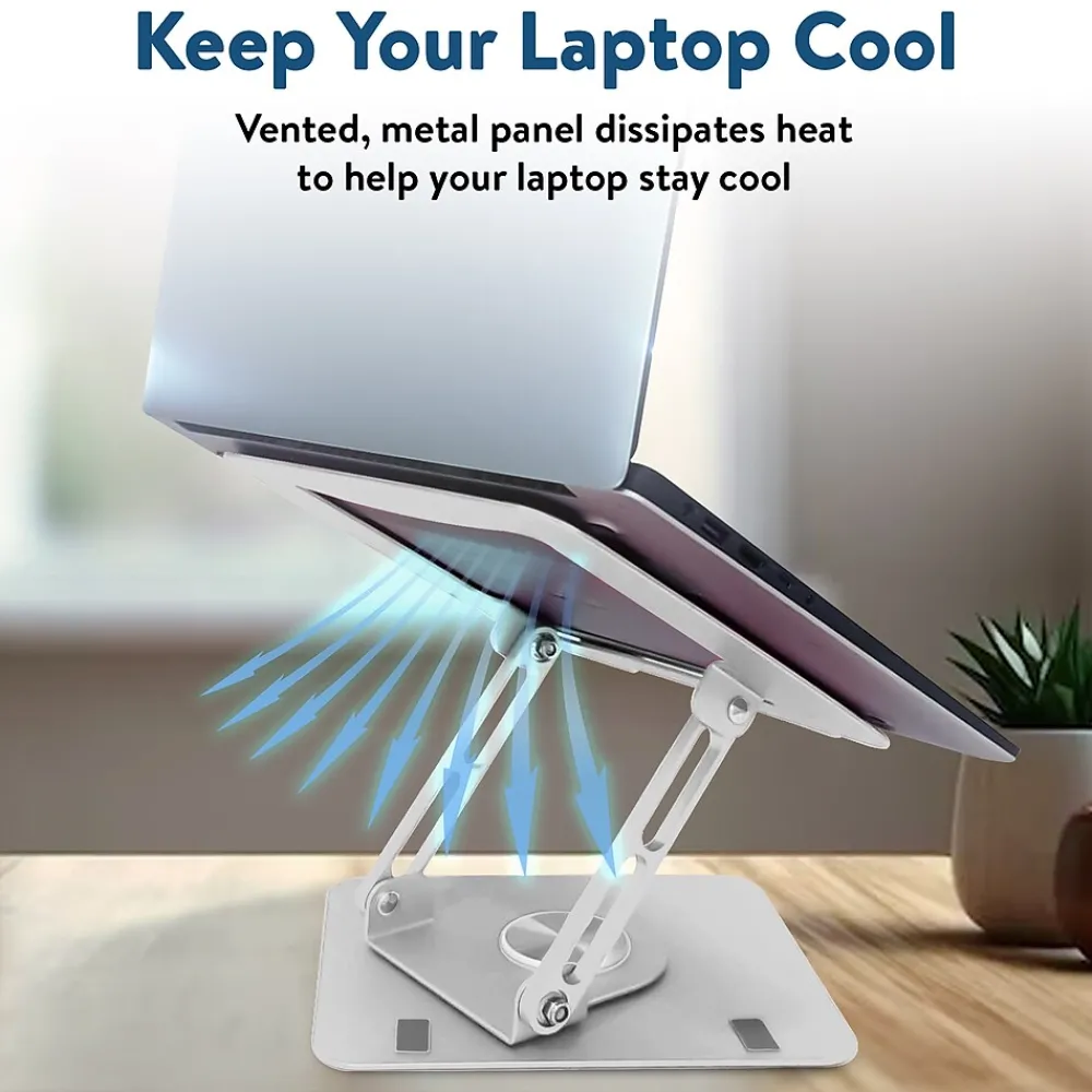 10.2" x 10" Metal Swivel Laptop Stand 2.0, (SLS-)<Uncaged Ergonomics New