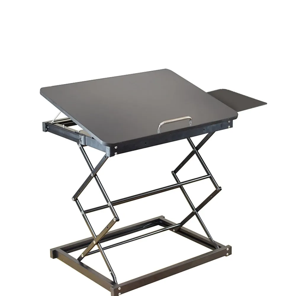 CD4 16.25" x 12.25" Metal Laptop Stand, Black (CD4-b)<Uncaged Ergonomics Outlet