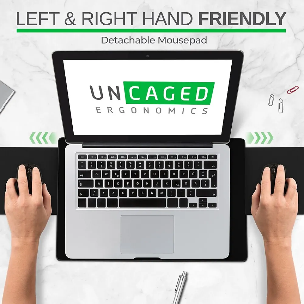 CD4 16.25" x 12.25" Metal Laptop Stand, Black (CD4-b)<Uncaged Ergonomics Outlet